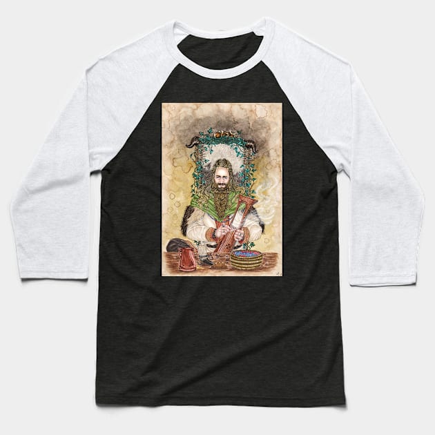 Skald of the Gods Baseball T-Shirt by milbethmorillo